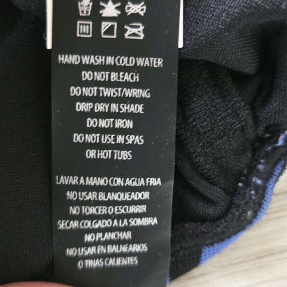 Coco Reef Underwire Slimming Mesh Tankini Black Floral Ultra Fit Swim Top 34C - Picture 8 of 10